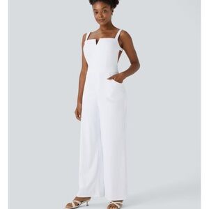 Halara white jumpsuit